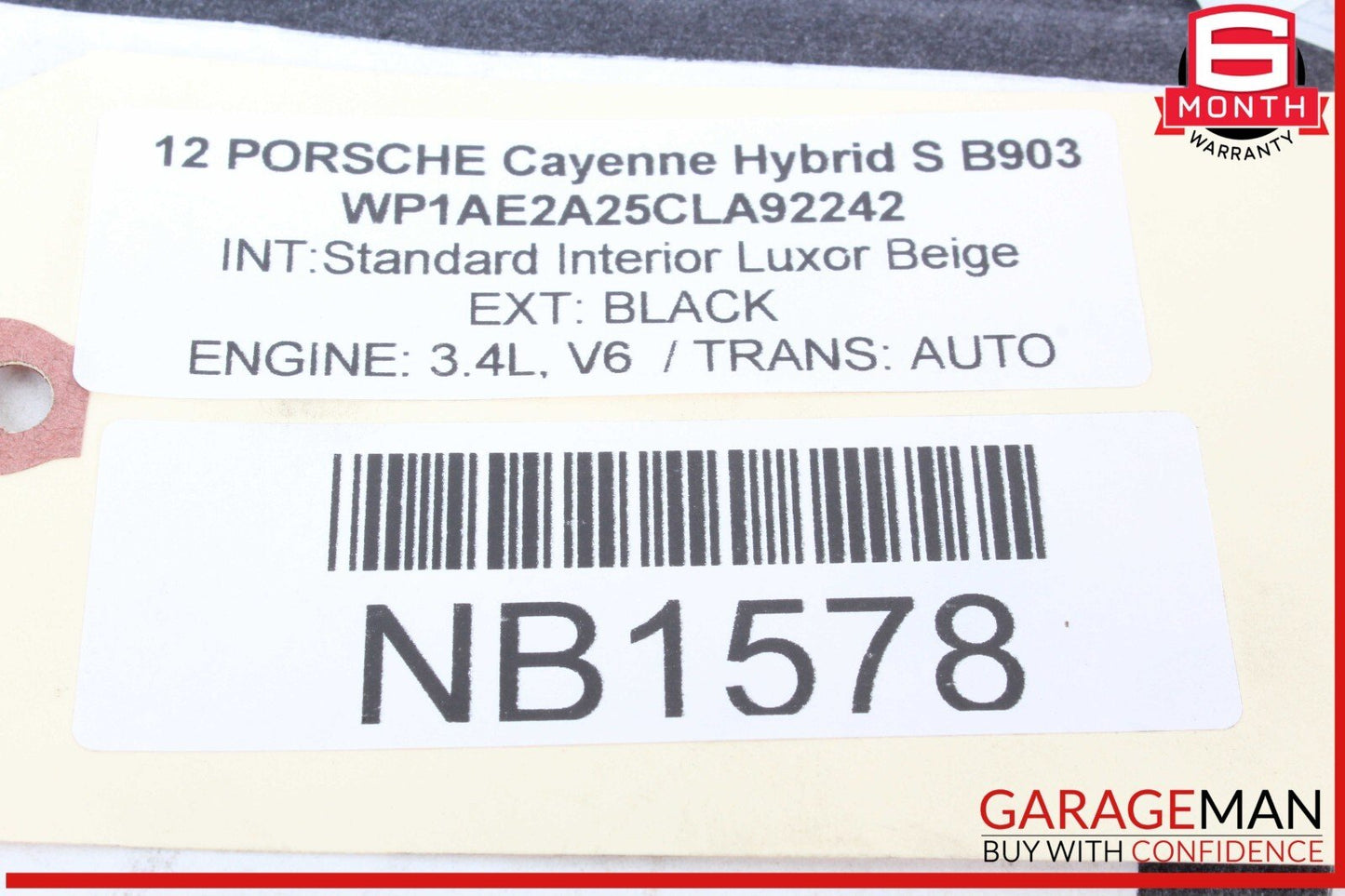 11-12 Porsche Cayenne 958 Hybrid S Battery Wiring Harness OEM
