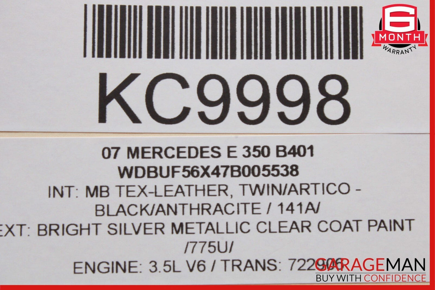 03-09 Mercedes W211 E350 E500 E550 Door Control Module Unit Rear Left Side