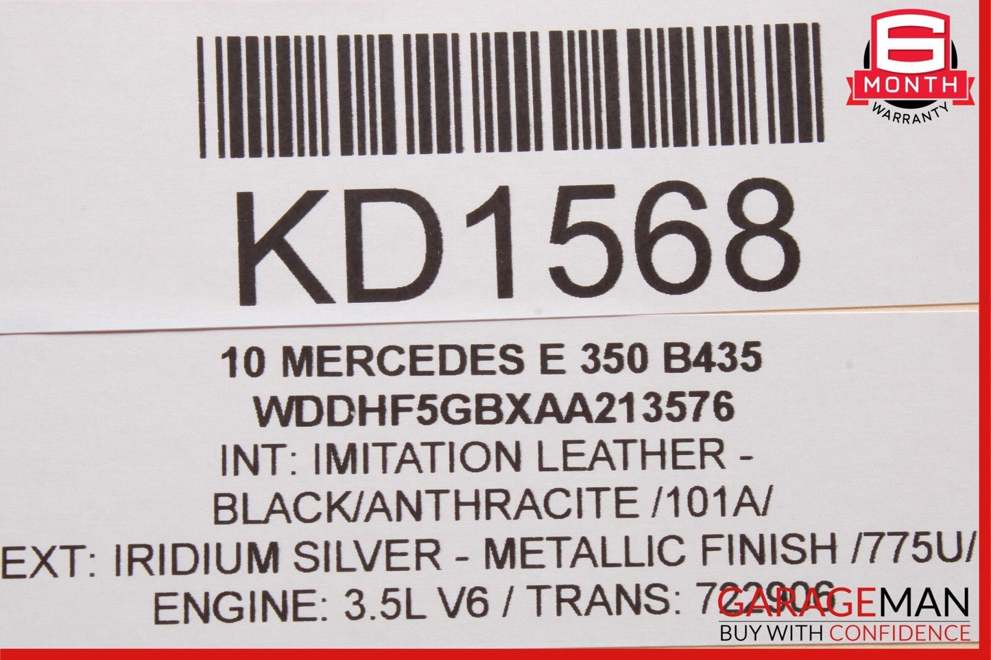 10-13 Mercedes W212 E350 E550 E400 Steering Wheel Airbag Air Bag Assembly Black