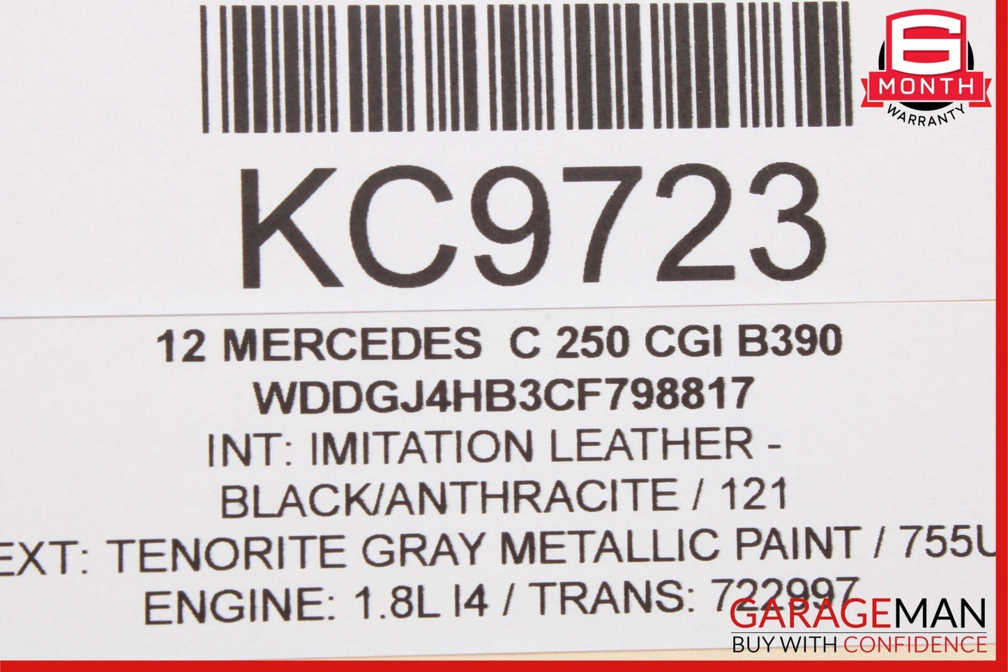 08-16 Mercedes X204 C250 C300 Front Right Side Door Window Regulator Motor Unit
