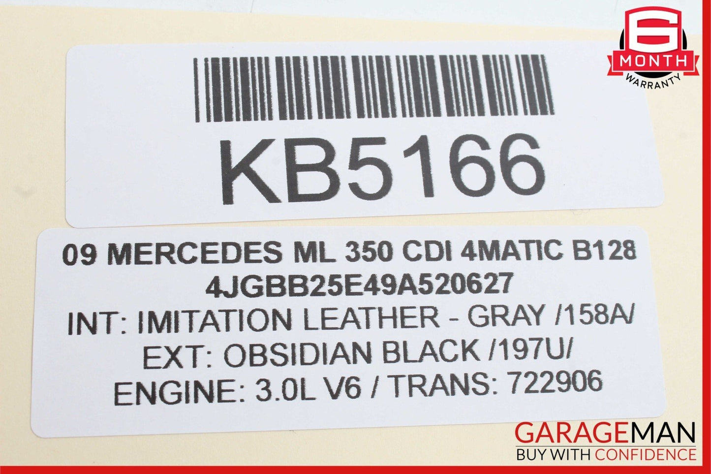 06-12 Mercedes ML350 GL320 R500 ML450 Front Right Side Door Control Module Unit