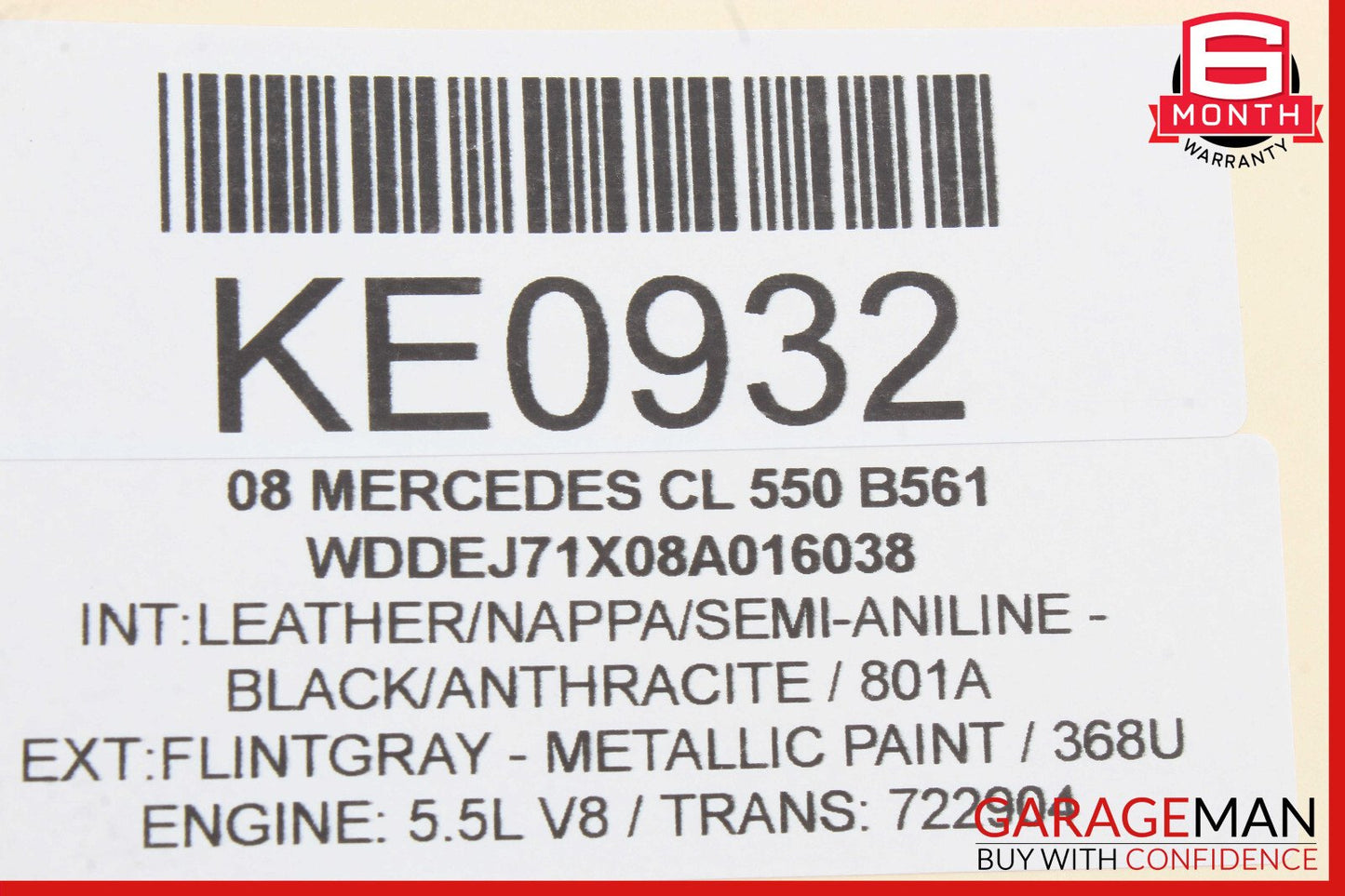 07-14 Mercedes W216 CL550 CL63 AMG Headlight Support Bracket Right Side OEM