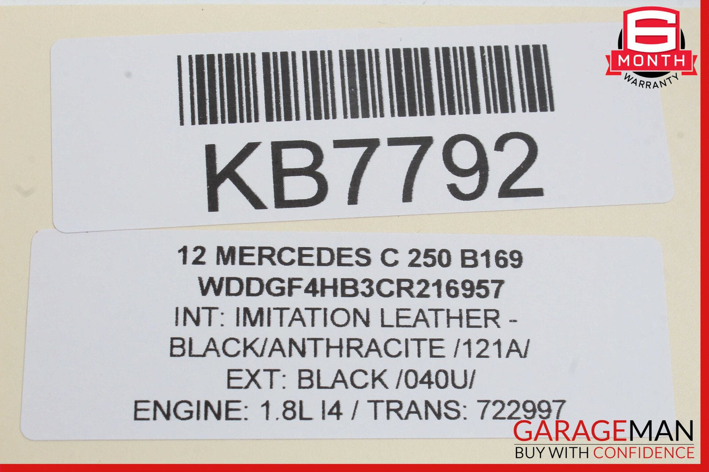 10-16 Mercedes W212 E350 C250 E400 Interior Rear View Mirror 2048104217 OEM