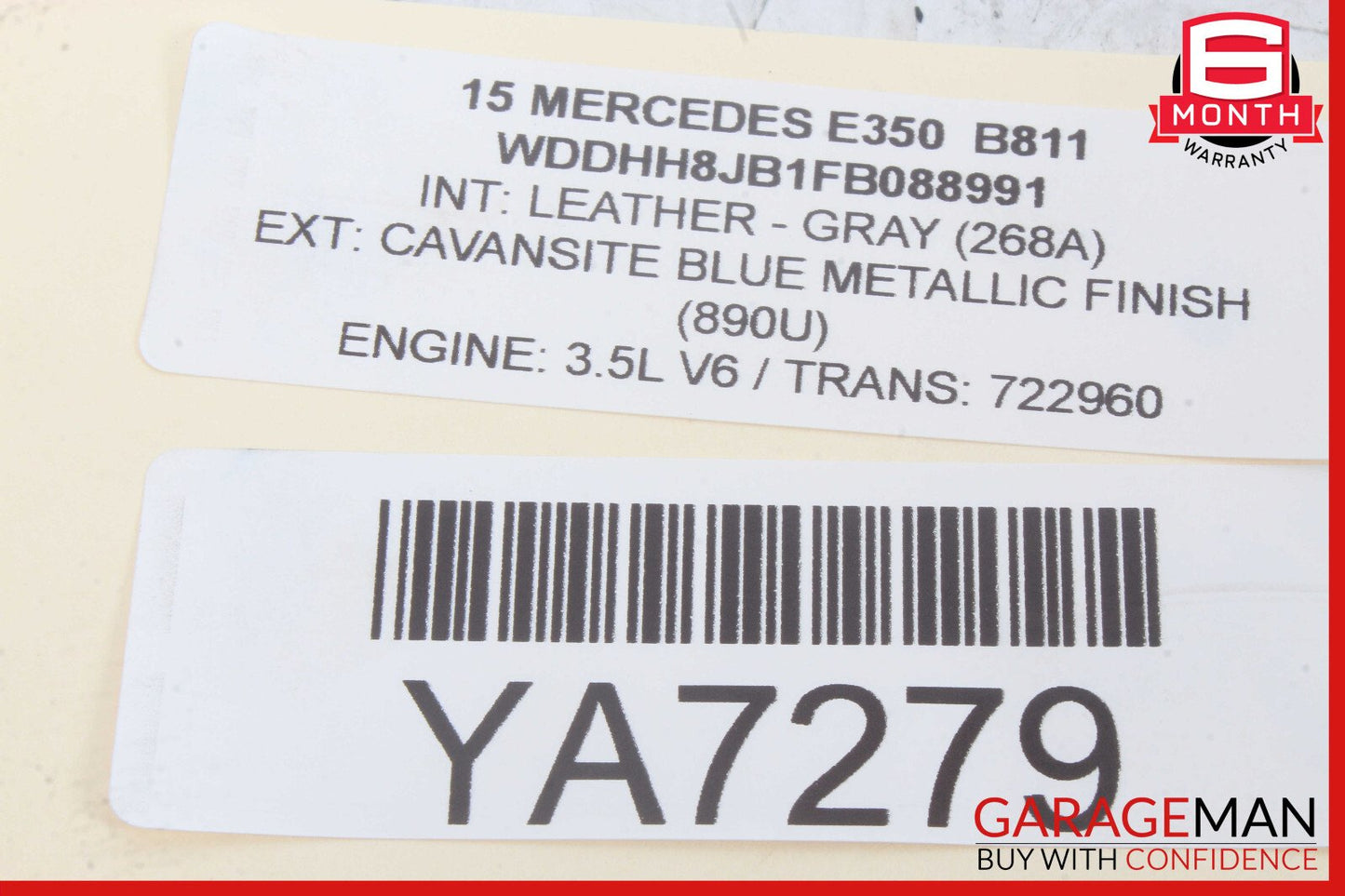 14-16 Mercedes W212 E350 E550 Front Right Side Dashboard Dash Airbag OEM