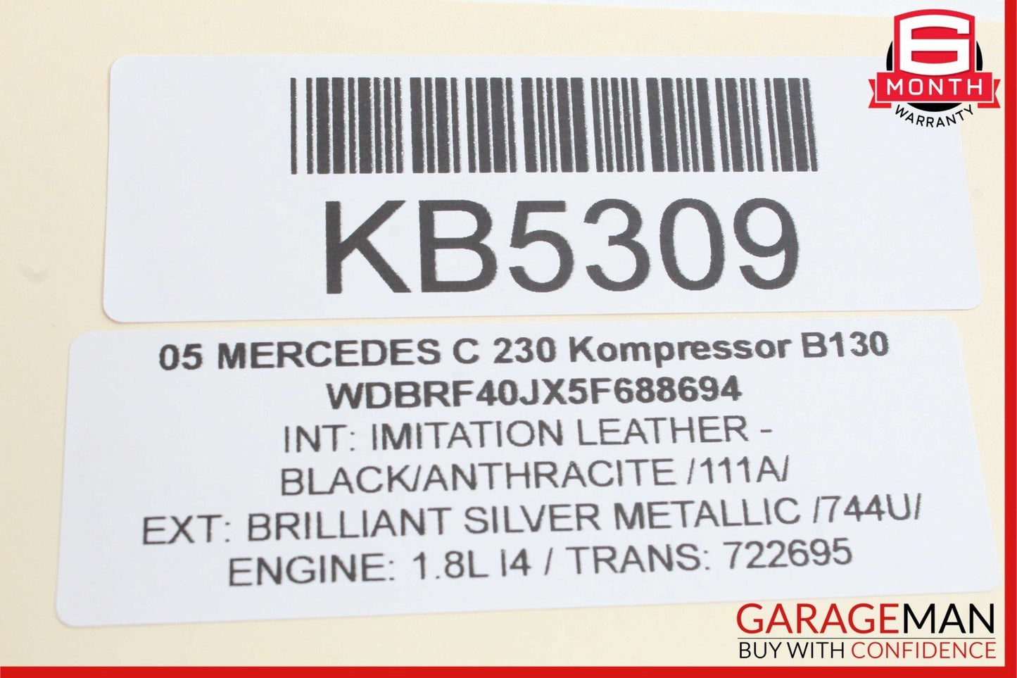 01-07 Mercedes W203 C240 C350 C280 Rear Right Door Window Regulator Motor Unit