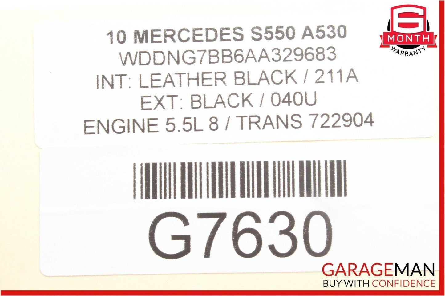 07-09 Mercedes W221 S550 CL550 Windshield Night Vision Camera 2218203210 OEM