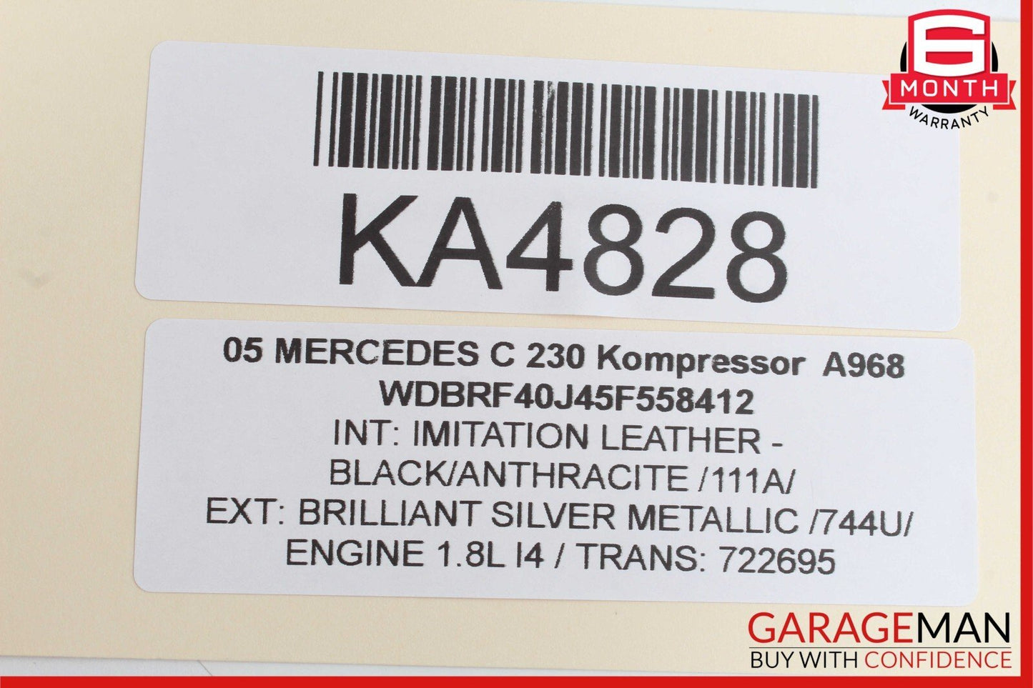 01-07 Mercedes W203 C230 Kompressor Front Left Side Door Control Module OEM