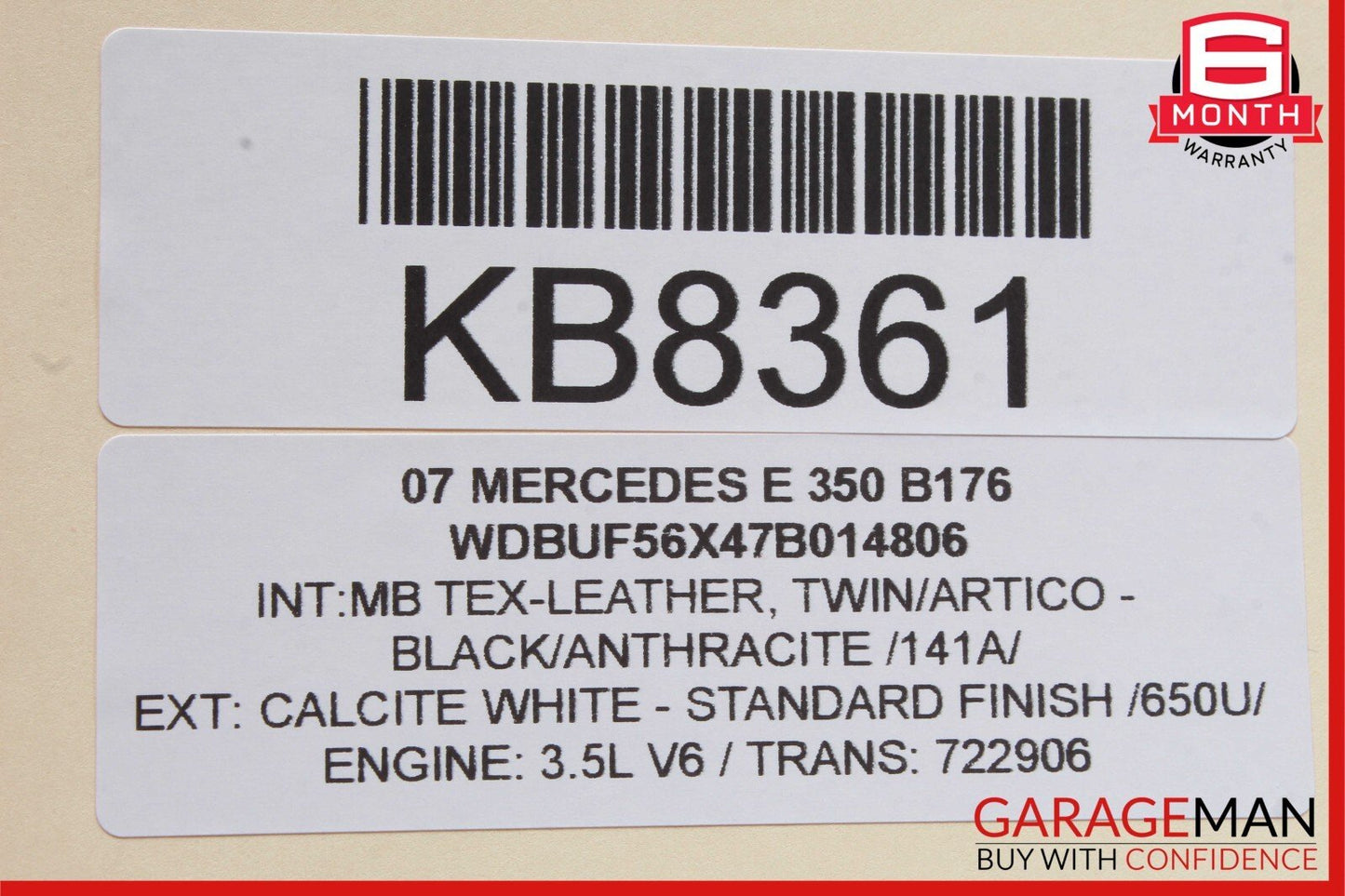 03-09 Mercedes W211 E350 E320 Rear Left Driver Side Window Regulator Motor Unit