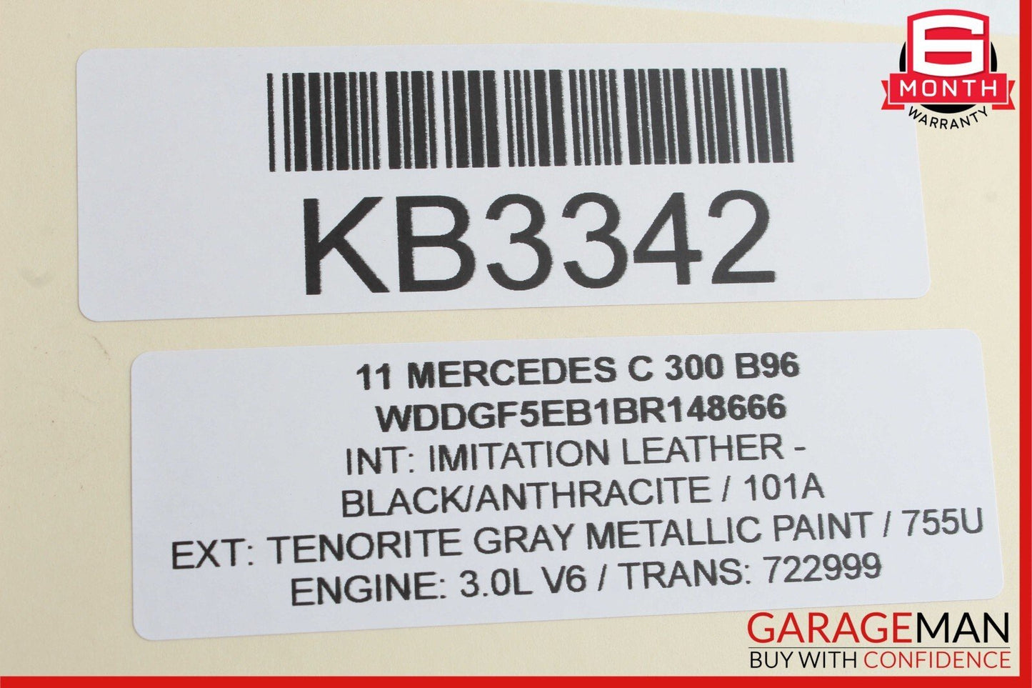 08-14 Mercedes W204 C300 C250 Rear Right Side Door Lock Latch Actuator OEM