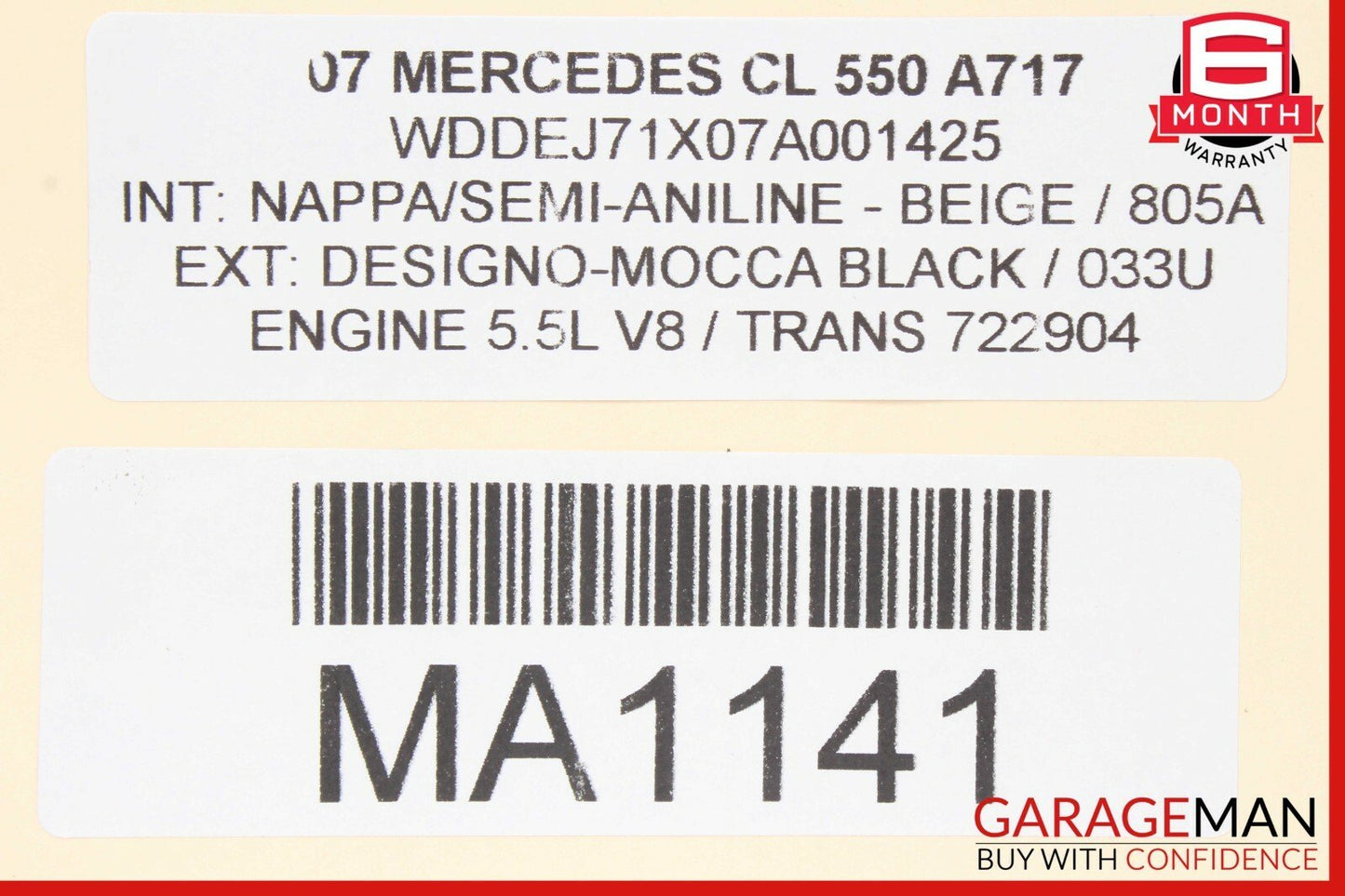 07-13 Mercedes W216 CL550 Front Left Driver Seat Control Memory Switch OEM
