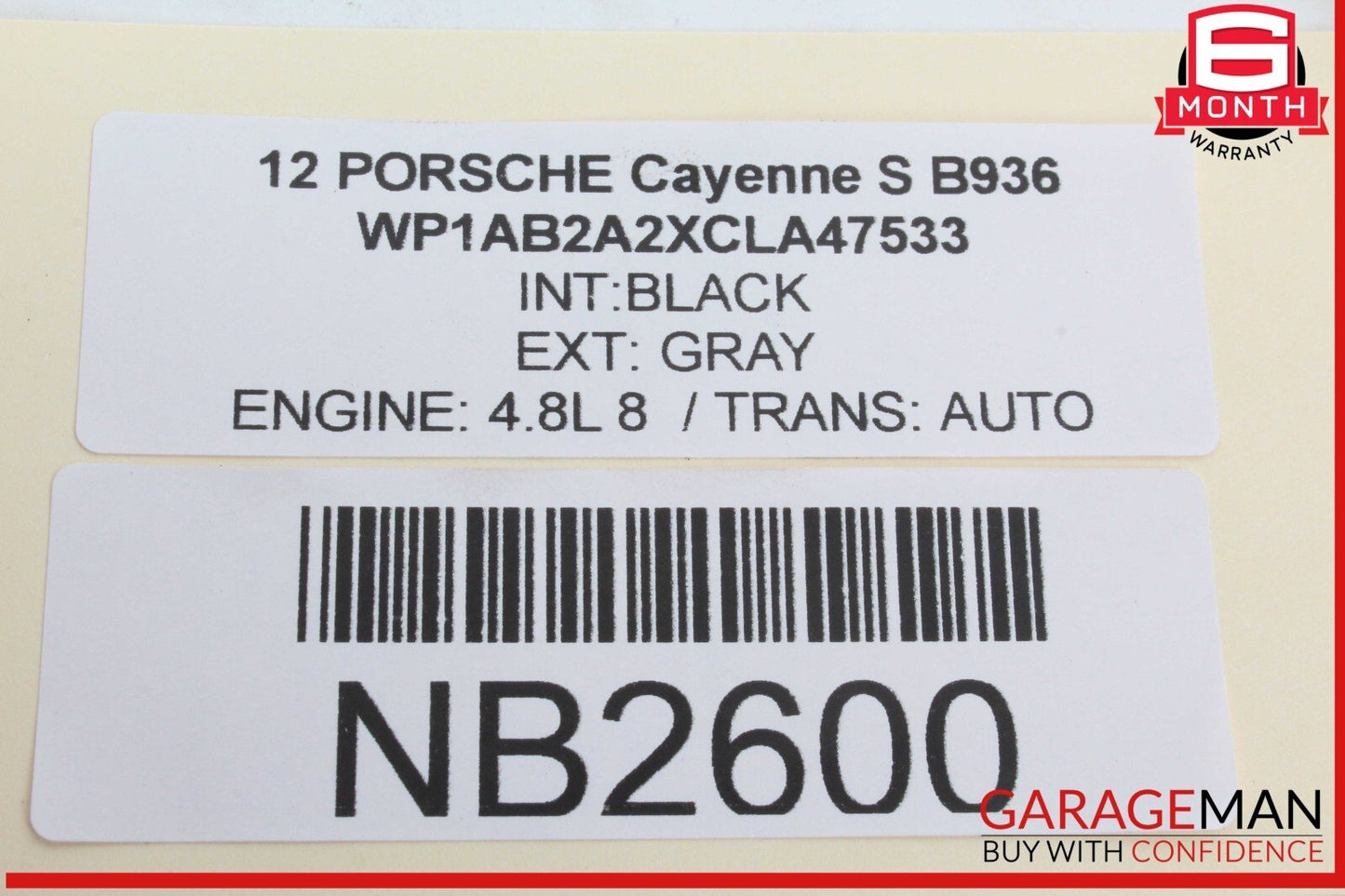 12 Porsche Cayenne S 958 4.8L V8 Instrument Speedometer Cluster OEM