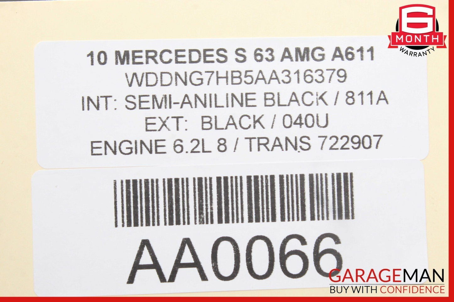 07-13 Mercedes W221 S550 S600 Rear Center Console AC A/C Air Vent 2218300754 OEM