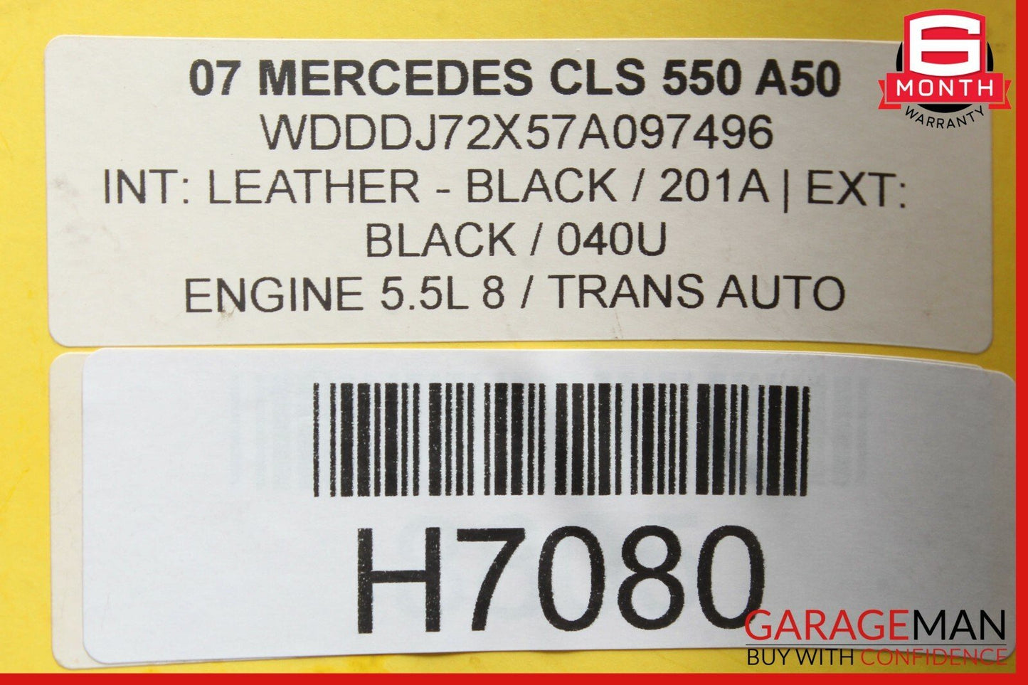06-11 Mercedes W219 CLS500 CLS550 CLS55 AMG Rear Armrest Arm Rest Cup Holder
