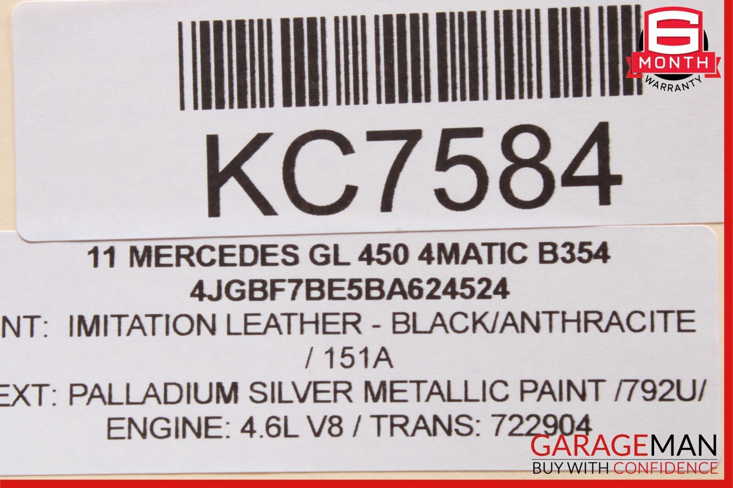 06-13 Mercedes X164 GL450 ML350 R350 Front Right Side Door Control Module OEM