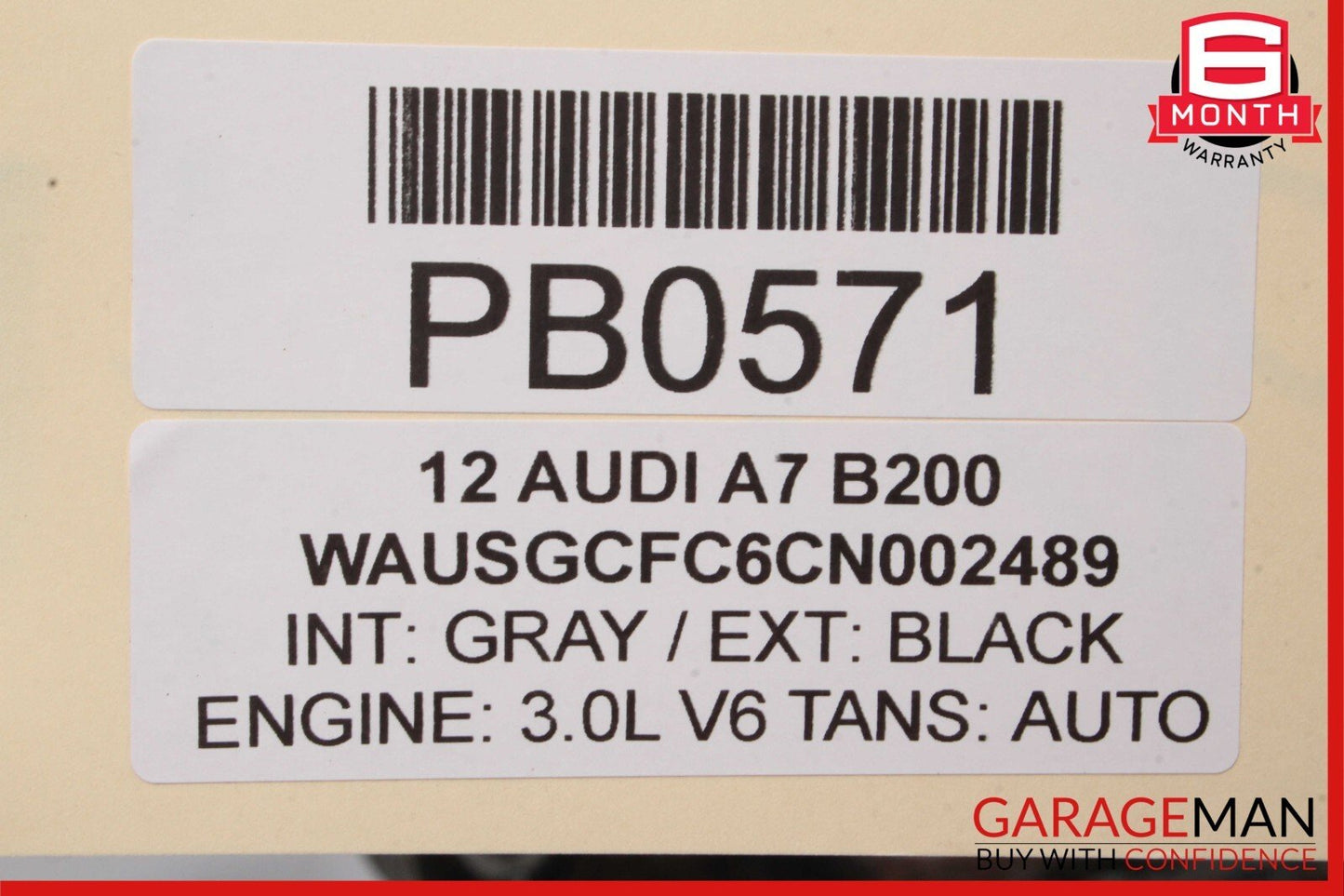12-18 Audi A7 Quattro Rear AWD Suspension Support Subframe Cradle Crossmember