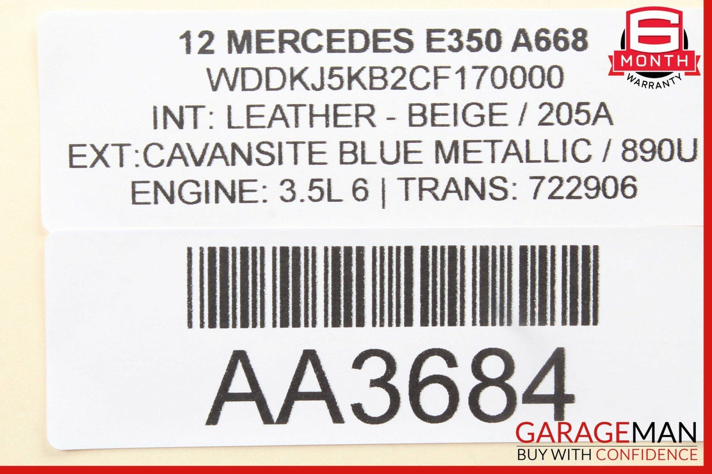 10-13 Mercedes E350 Coupe Front Left Door Handle Keyless Go w/ Lock Actuator OEM