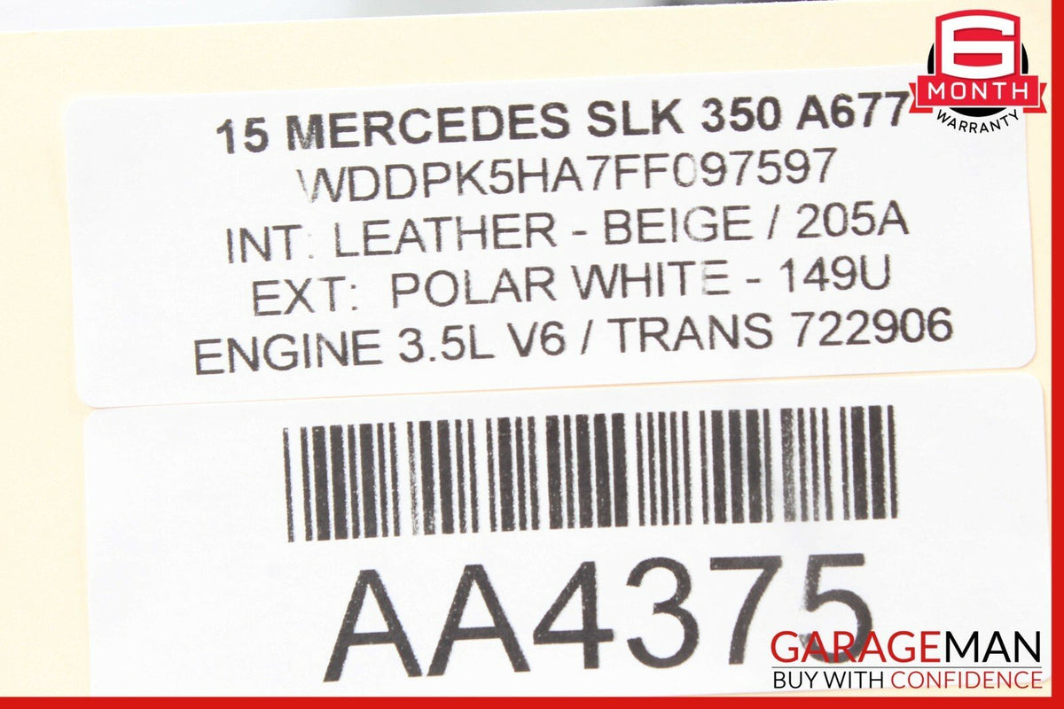 12-14 Mercedes R172 SLK350 SLK250 Rear Fuse Relay Junction Box Assembly OEM