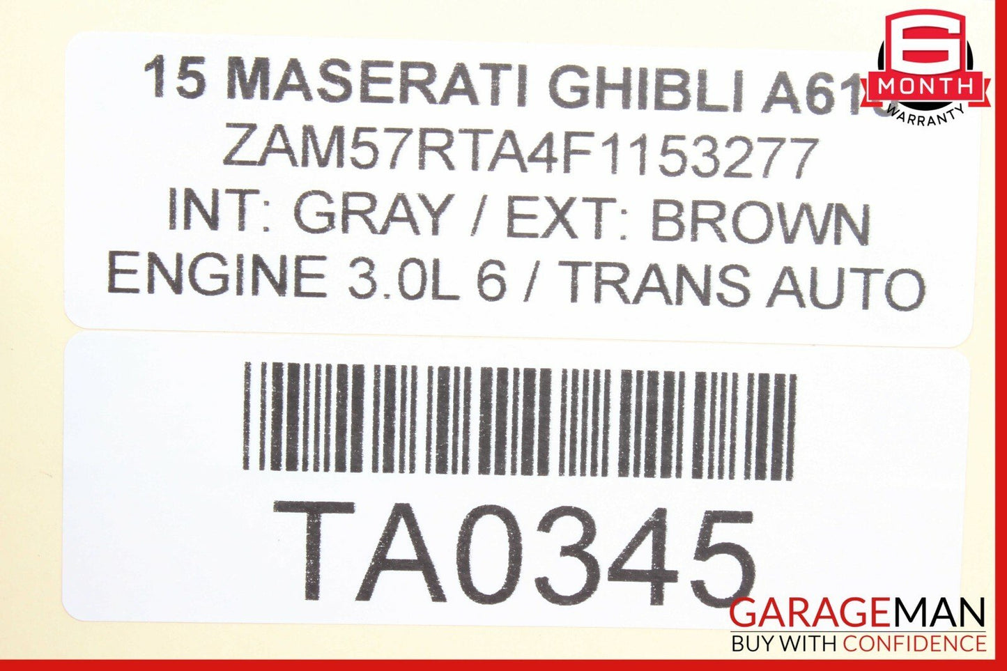 14-17 Maserati Ghibli Rear Left Side Suspension Control Arm Arms Set of 4 Pc OEM