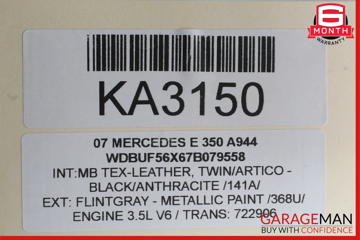 03-09 Mercedes W211 E350 E63 Rear Right Passenger Side Door Control Module Unit