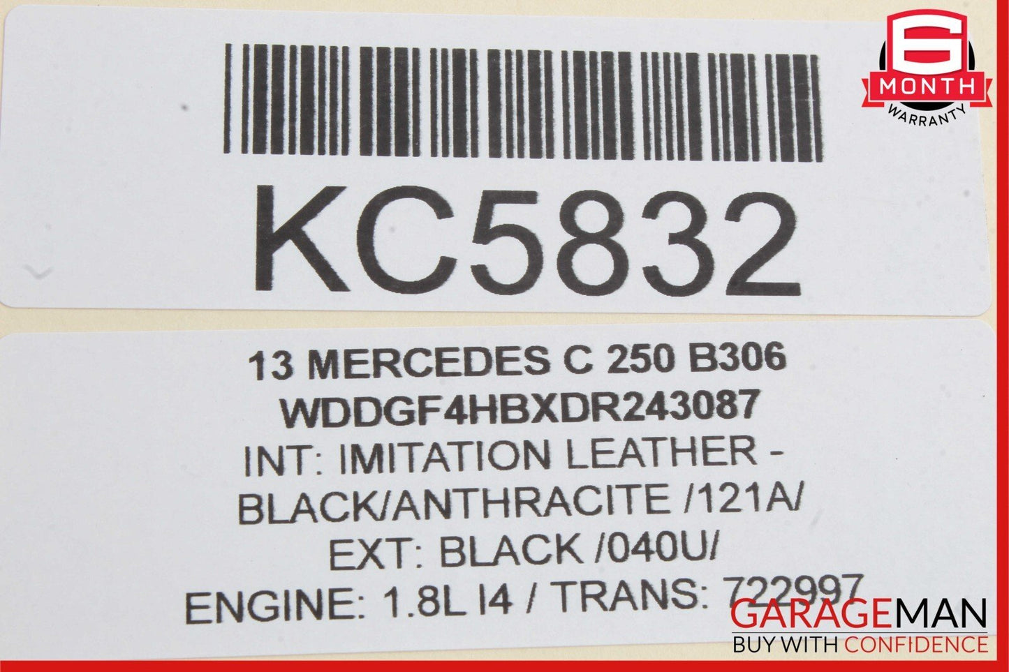08-20 Mercedes SL550 SLK350 C250 Front Left Driver Side Door Lock Latch Actuator