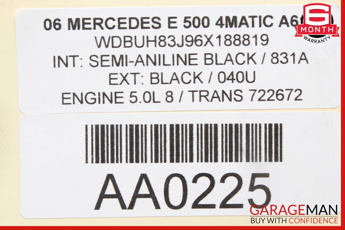 03-09 Mercedes W211 E350 E500 E550 Front Right Door Window Regulator Motor Unit