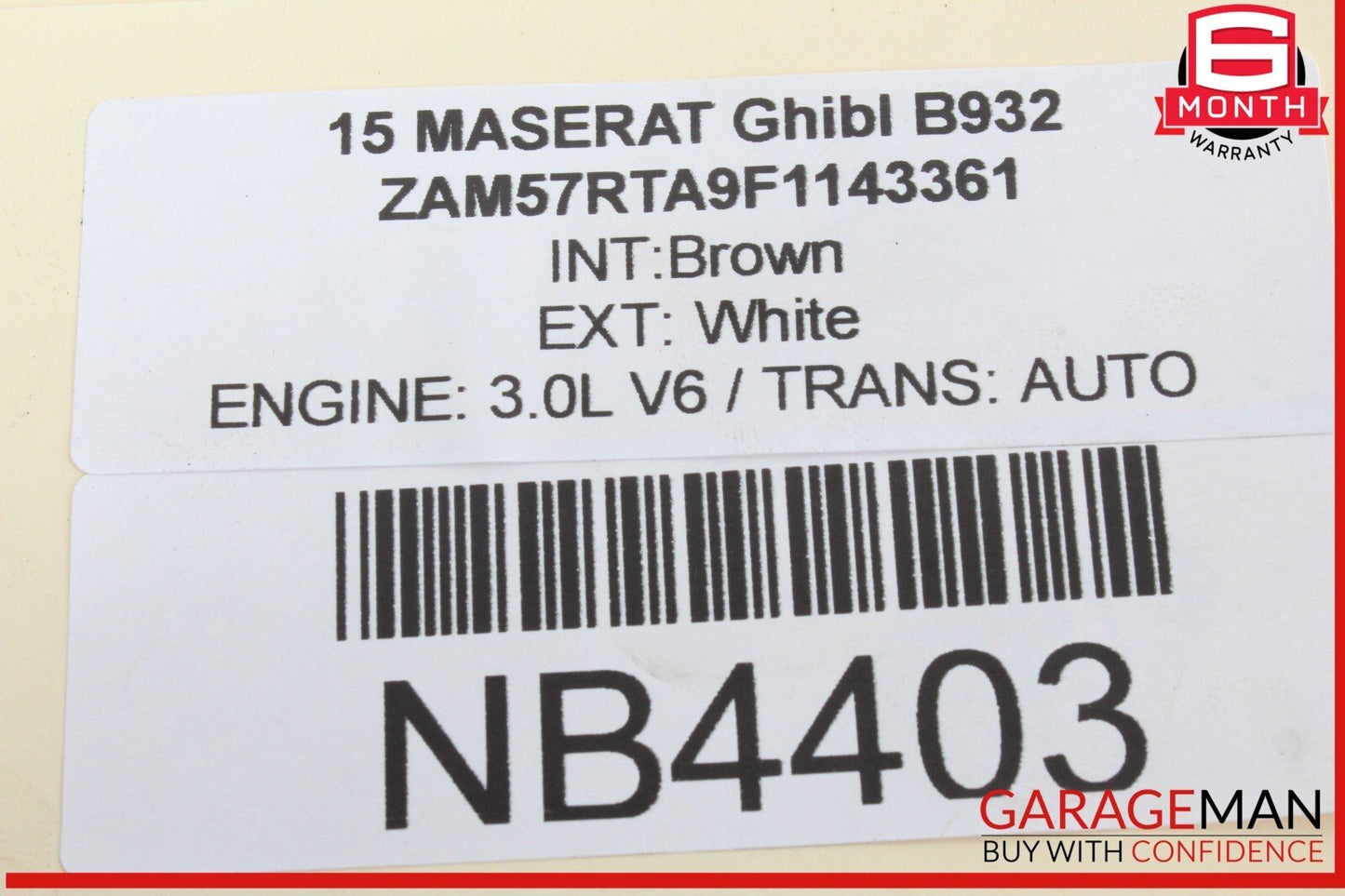 14-17 Maserati Ghibli Rear Right Passenger Side Spindle Knuckle Hub Bearing OEM