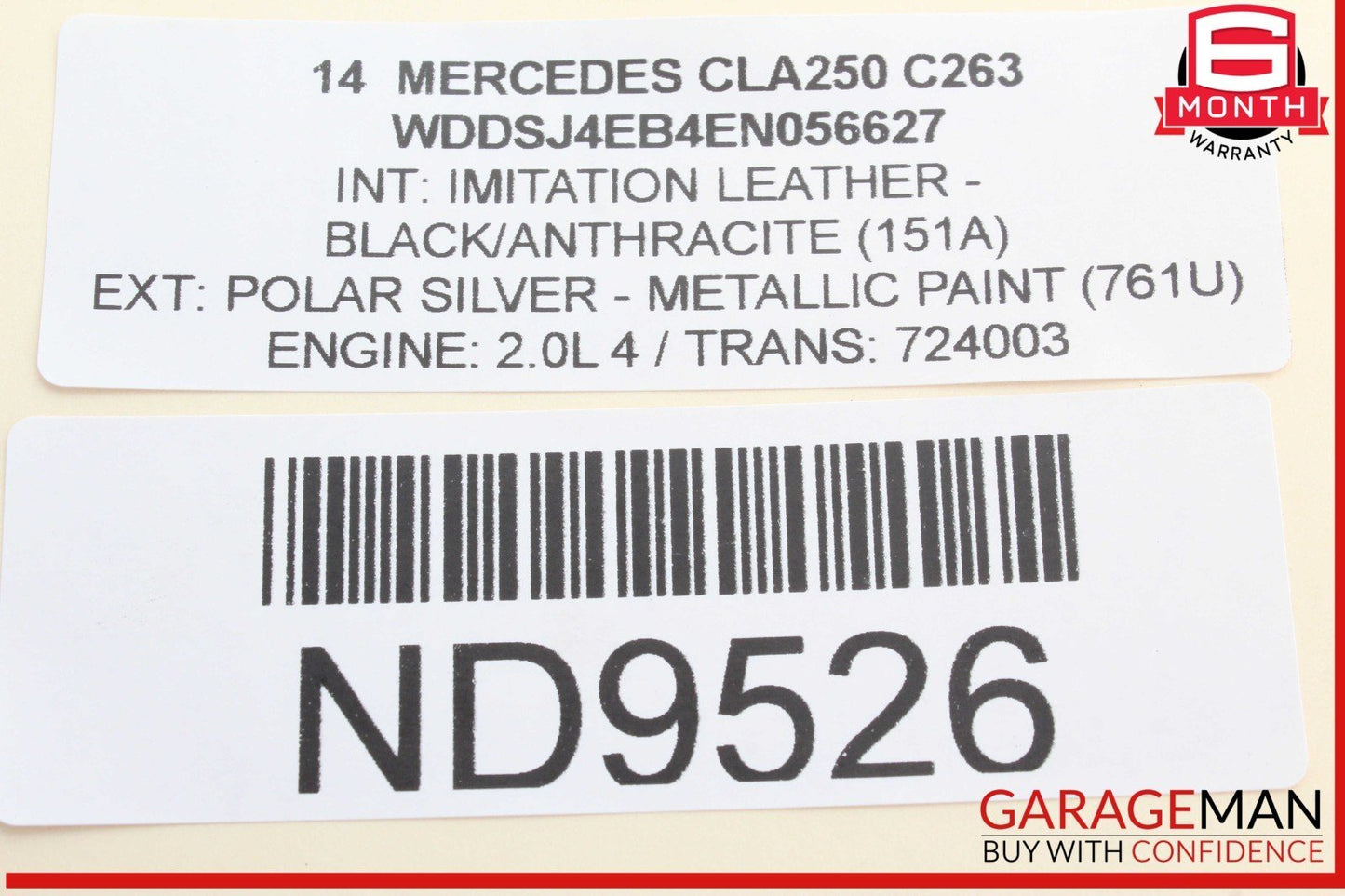 14-19 Mercedes W117 CLA250 Front Left Side Exterior Door Handle Keyless Go OEM