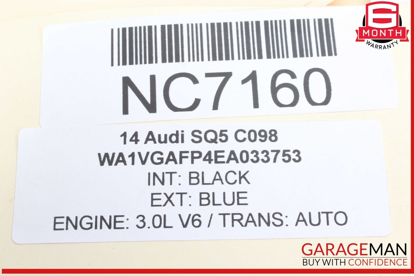 14-17 Audi SQ5 Front Left Driver Side Spindle Knuckle Wheel Hub w/ Disc Rotor