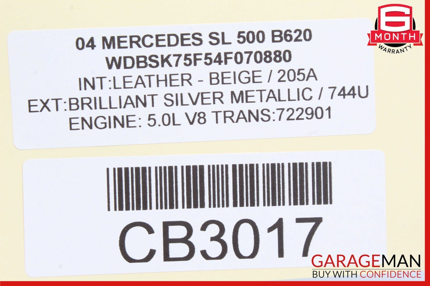 03-08 Mercedes R230 SL500 Rear Right Side Speaker Luggage Seatbelt Retractor OEM