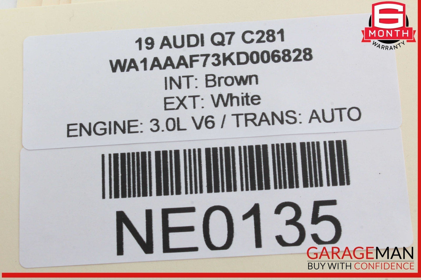 17-24 Audi Q7 Fuel Gas Tank Lid Door Flap Hinge White 4M0809906 OEM