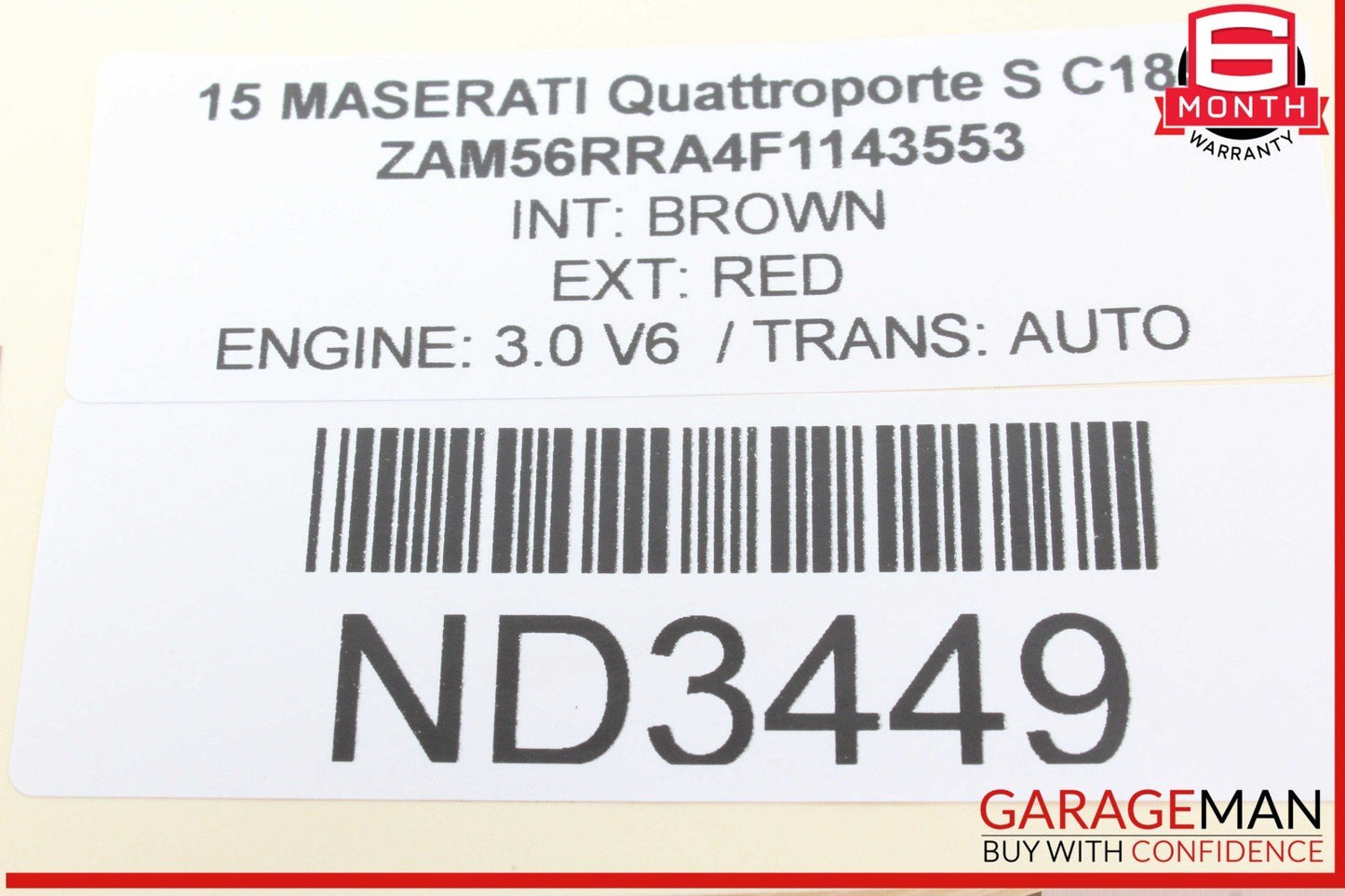 14-17 Maserati Quattroporte S Front Left Driver Side Exterior Door Handle OEM