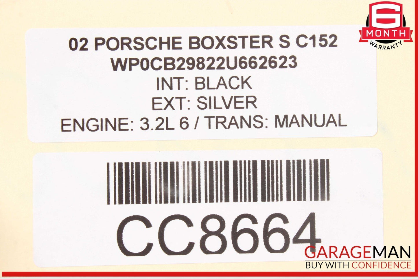 97-04 Porsche 986 Boxster Front Bumper Support Reinforcement Impact Bar OEM