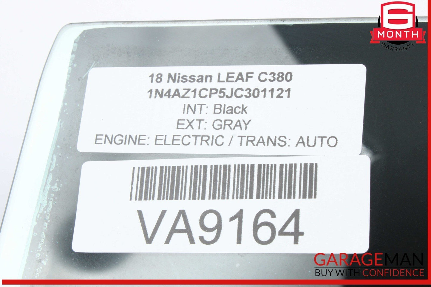 13-24 Nissan Leaf Rear Left Driver Side Door Window Glass 823013NF1A OEM