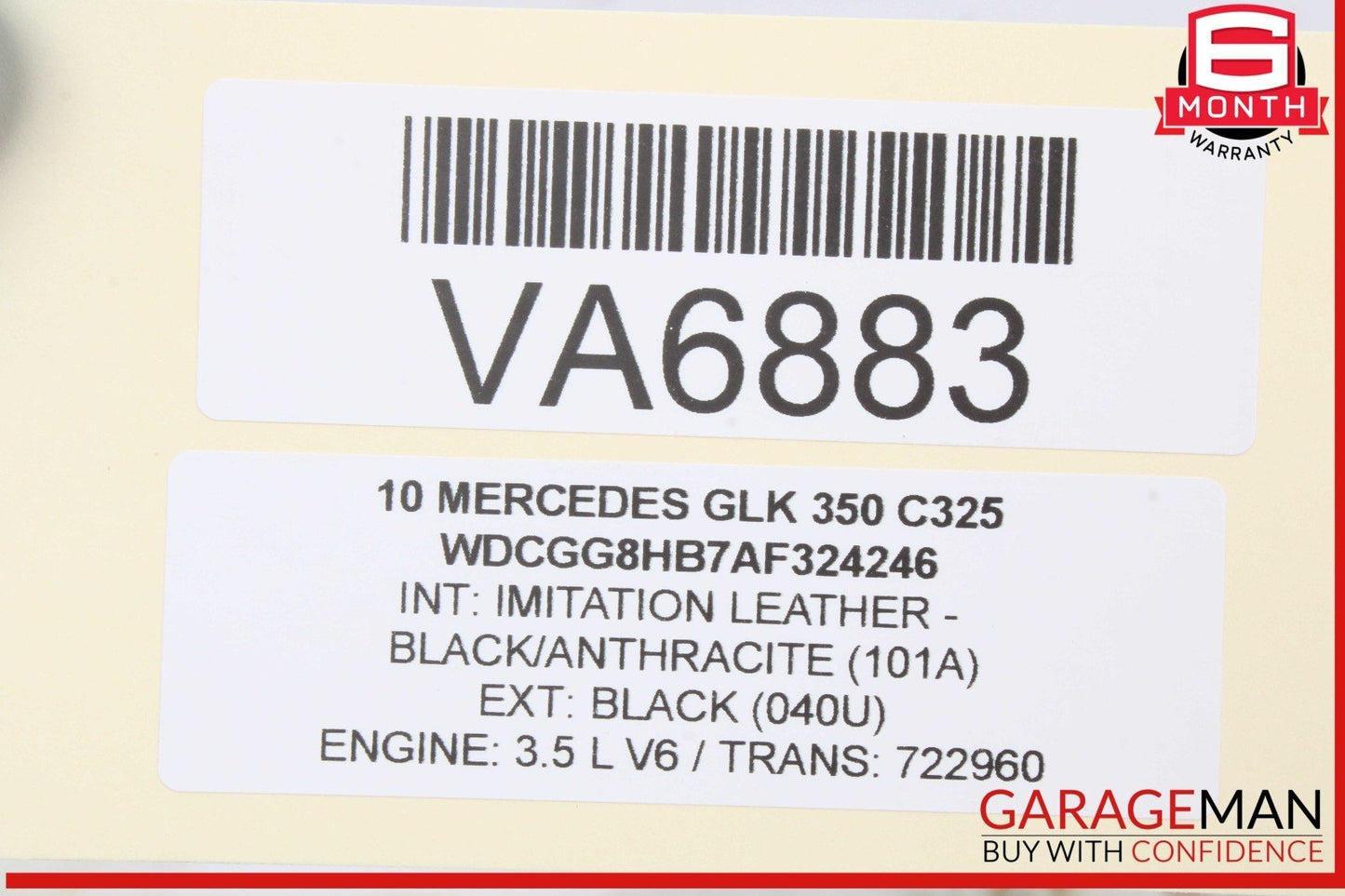 05-12 Mercedes X204 GLK350 C230 Right Side Engine Camshaft Cam Shaft Intake OEM