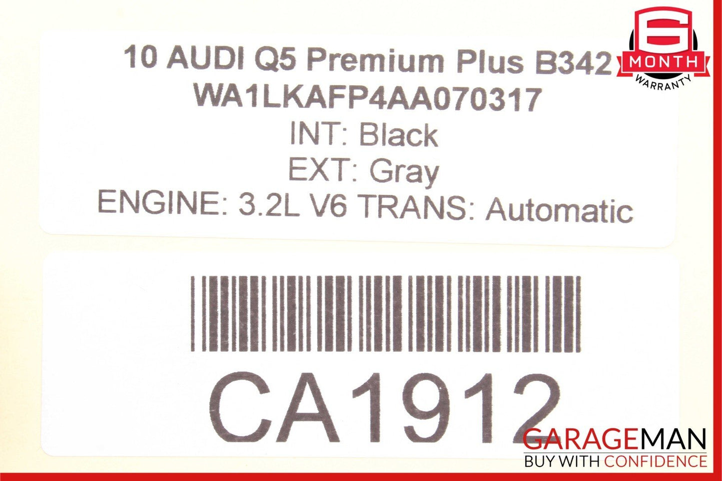 10-20 Audi Q5 Rear Left Driver Side Door Lock Latch Actuator 8K0839015D OEM