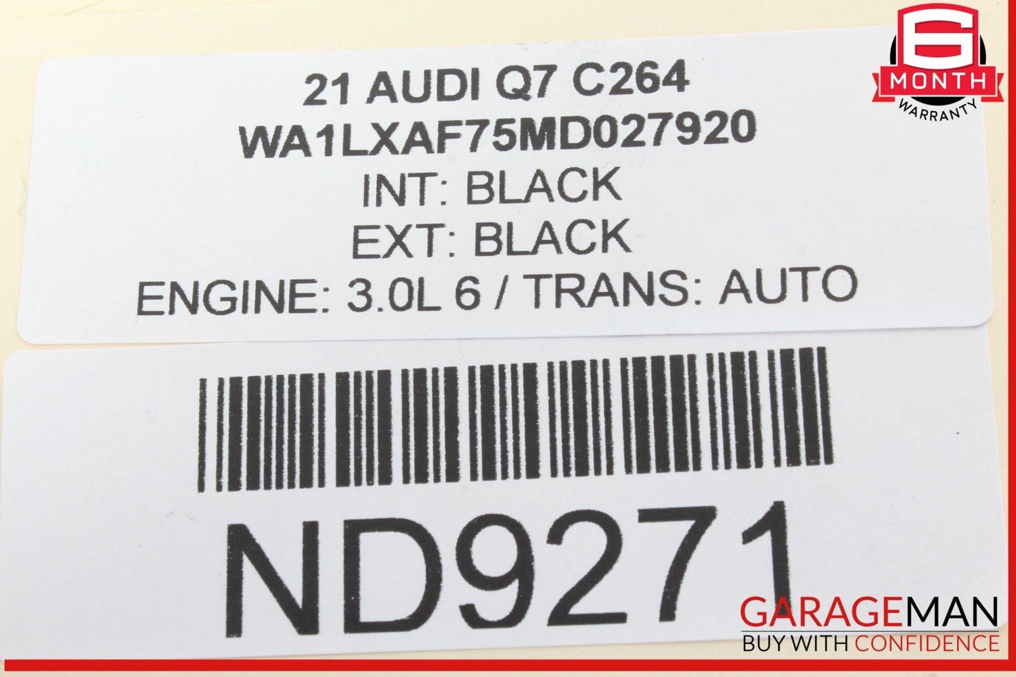 19-24 Audi Q7 Engine Starter Motor Valeo 06M911022D OEM