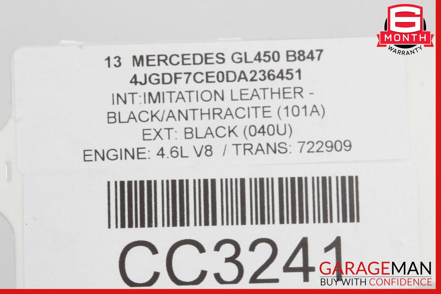 13-16 Mercedes X166 GL450 GL350 Rear Bumper Cover Assembly w/ Park Assist OEM