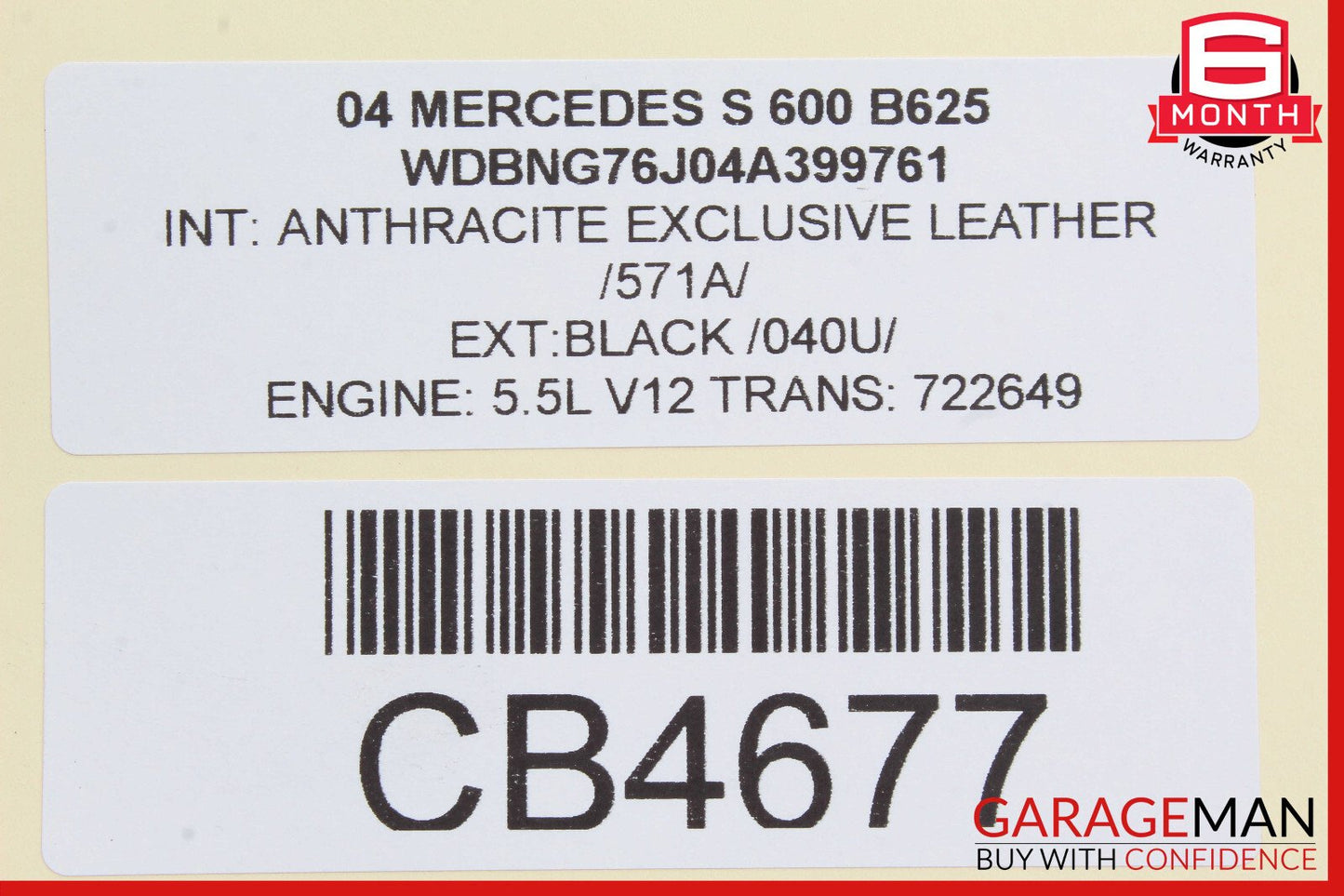 00-06 Mercedes W220 S600 Front Left Bumper Reinforcement Impact Bar Bracket OEM
