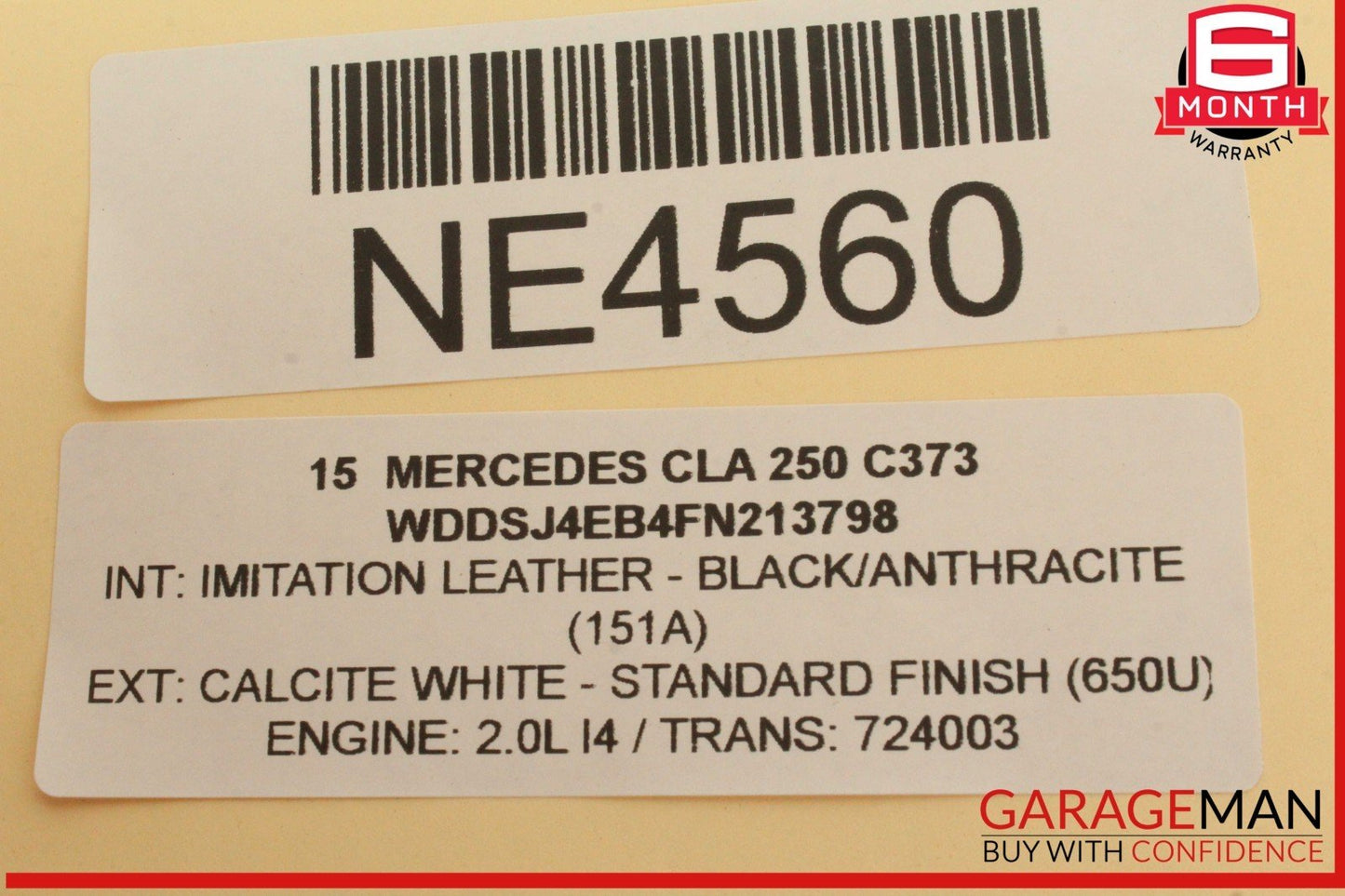 14-20 Mercedes W117 CLA250 Rear Trunk Tailgate Release Open Handle w/ Camera OEM