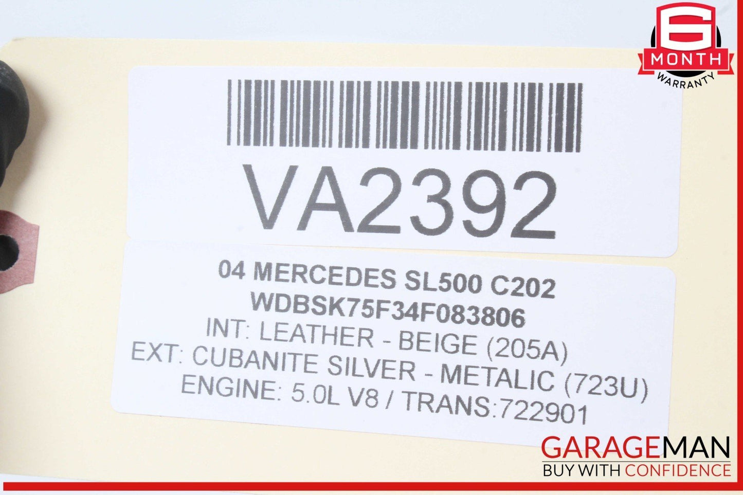 03-12 Mercedes R230 SL500 SL55 AMG Front Left Door Control Module 2308204726 OEM