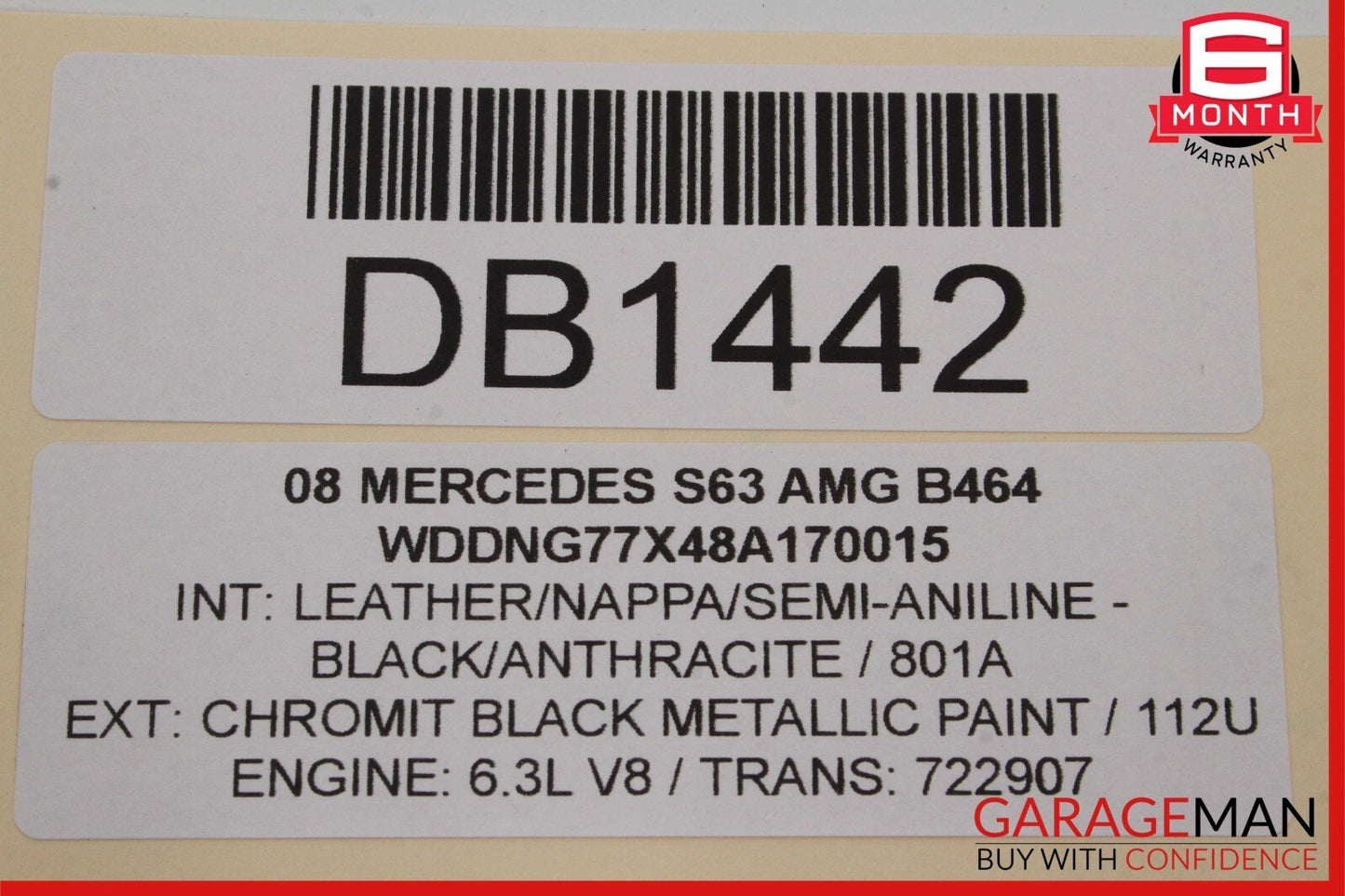 07-13 Mercedes W221 S63 AMG Complete Dash Instrument Trim Cover Assembly Black