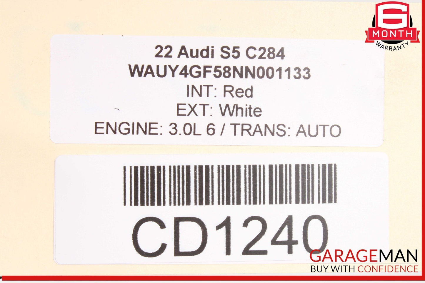 18-24 Audi RS5 A5 S5 AWD Rear Drive Shaft Driveshaft Assembly OEM
