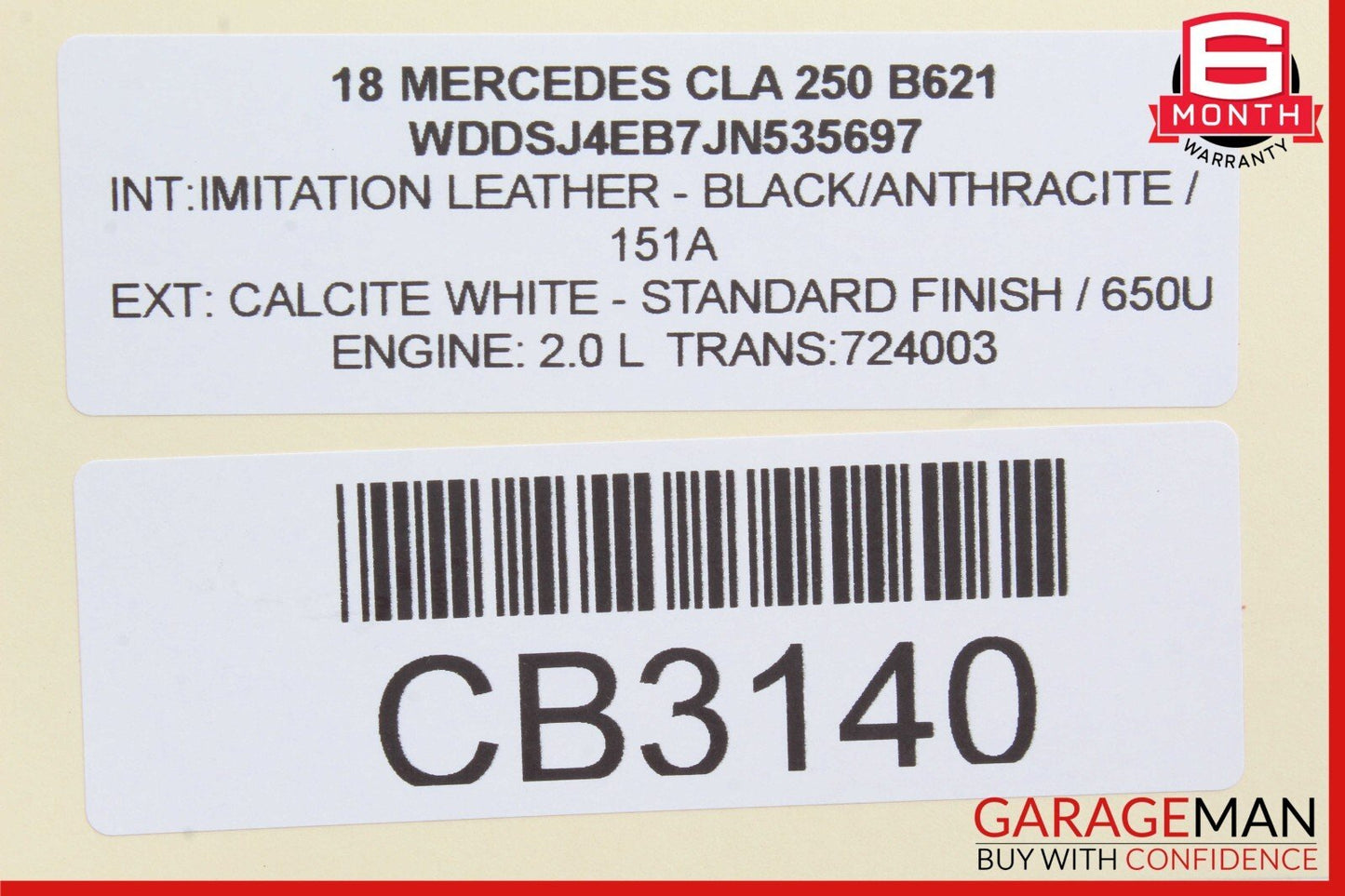 14-18 Mercedes W117 CLA250 Front Left Door Window Regulator Motor Unit