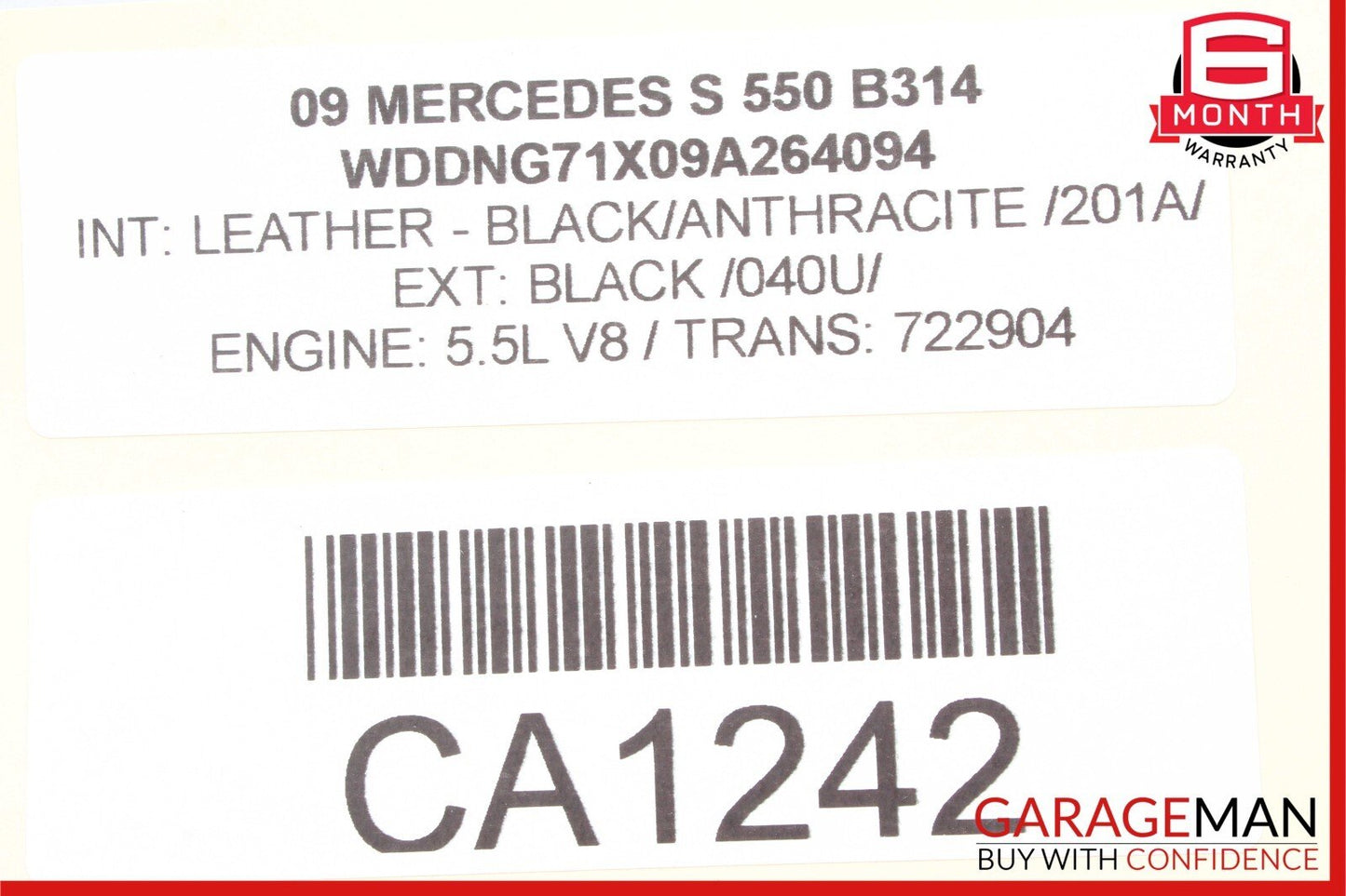 07-13 Mercedes W221 S550 CL550 Engine Cooling Fan Motor Assembly 2215000993 OEM