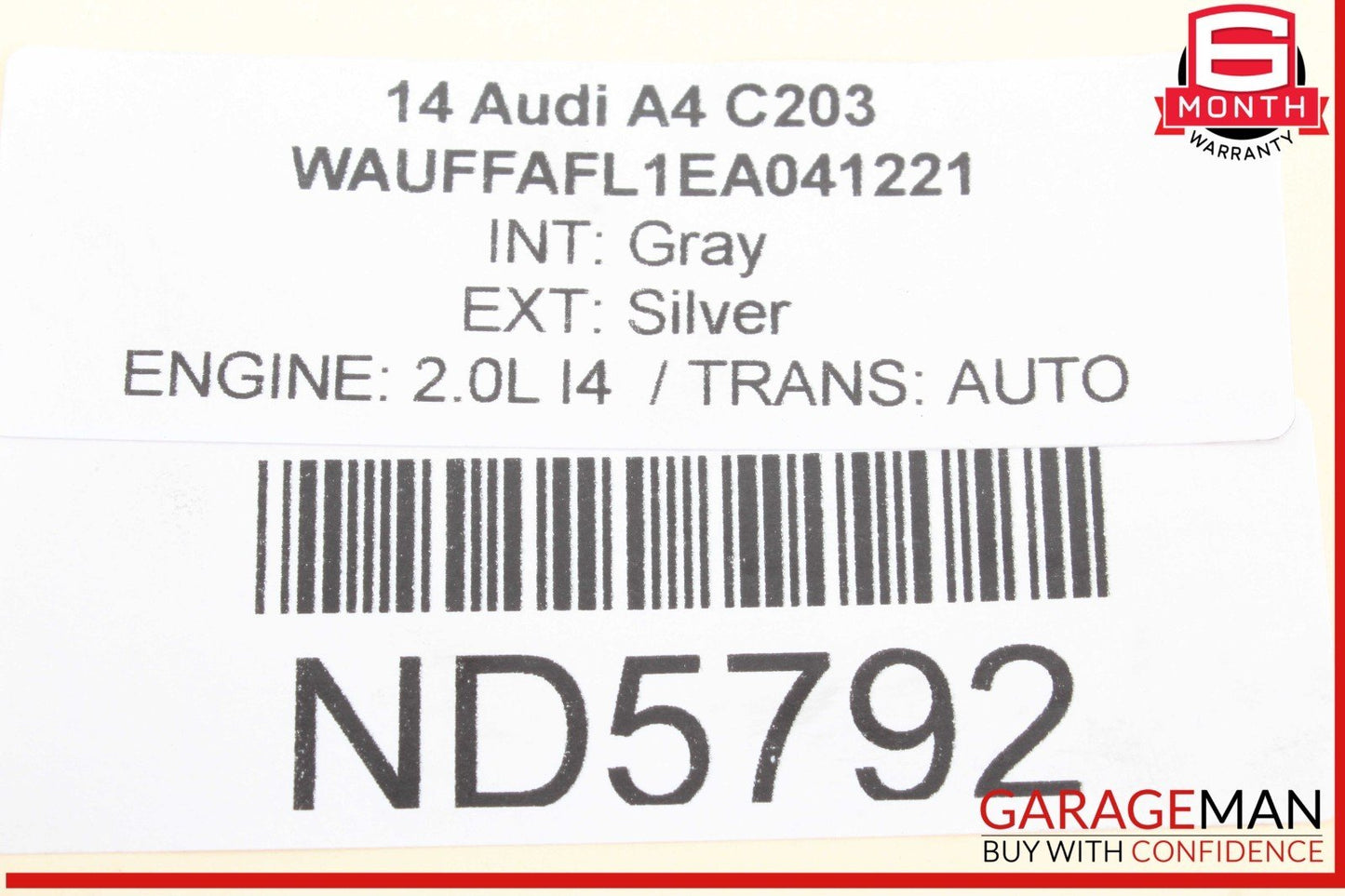 13-16 Audi A4 A5 Engine Turbo Charger Turbocharger Assembly 06H145702R OEM