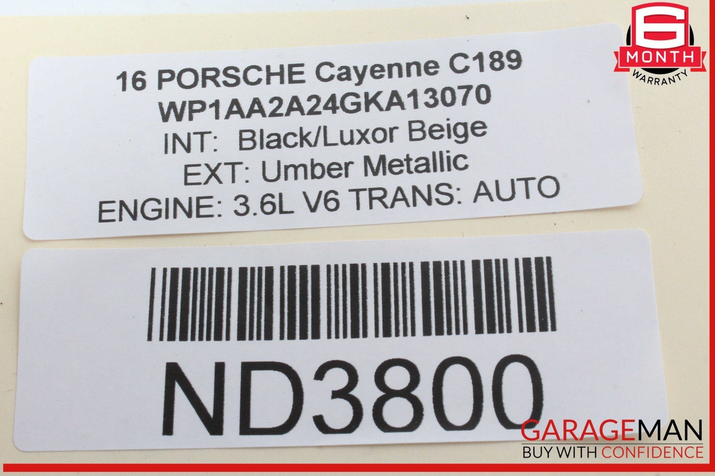 15-18 Porsche Cayenne 958 Suspension Mode Selector Switch Panel 7P5927127 OEM