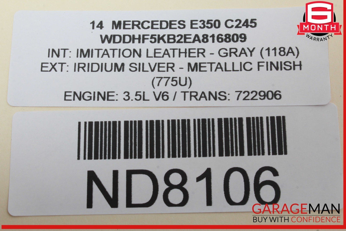 10-17 Mercedes W212 E350 CLS550 Right Passenger Side Exterior Door Handle OEM