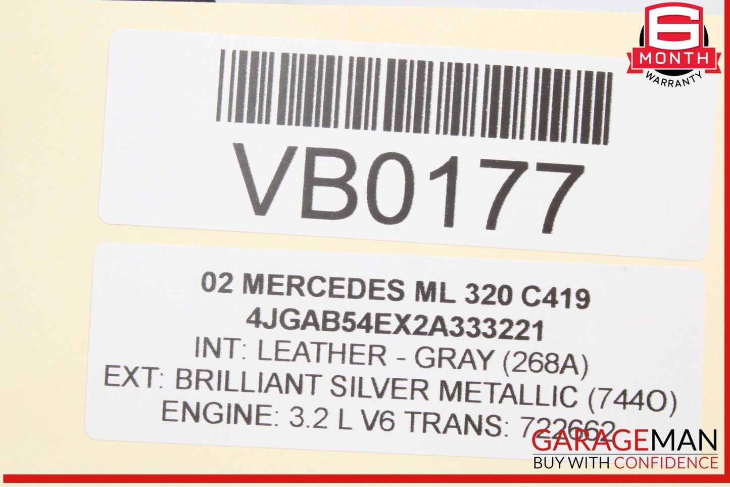 98-05 Mercedes W163 ML320 ML500 6 Disc Disk CD Changer 1638203889 OEM