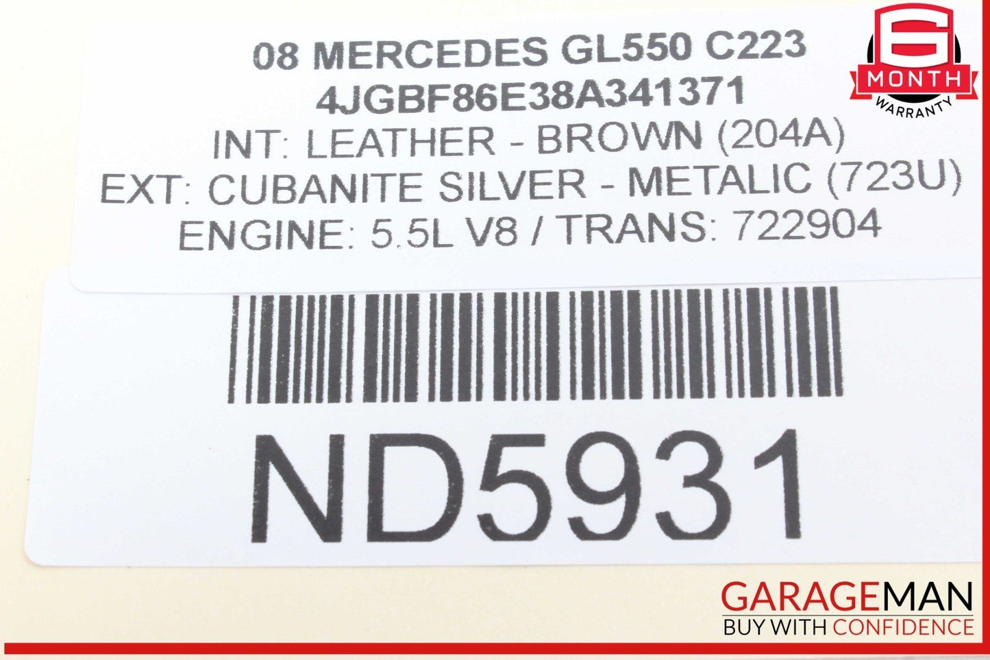 07-13 Mercedes X164 GL550 GL450 Front Left Master Window Control Switch OEM