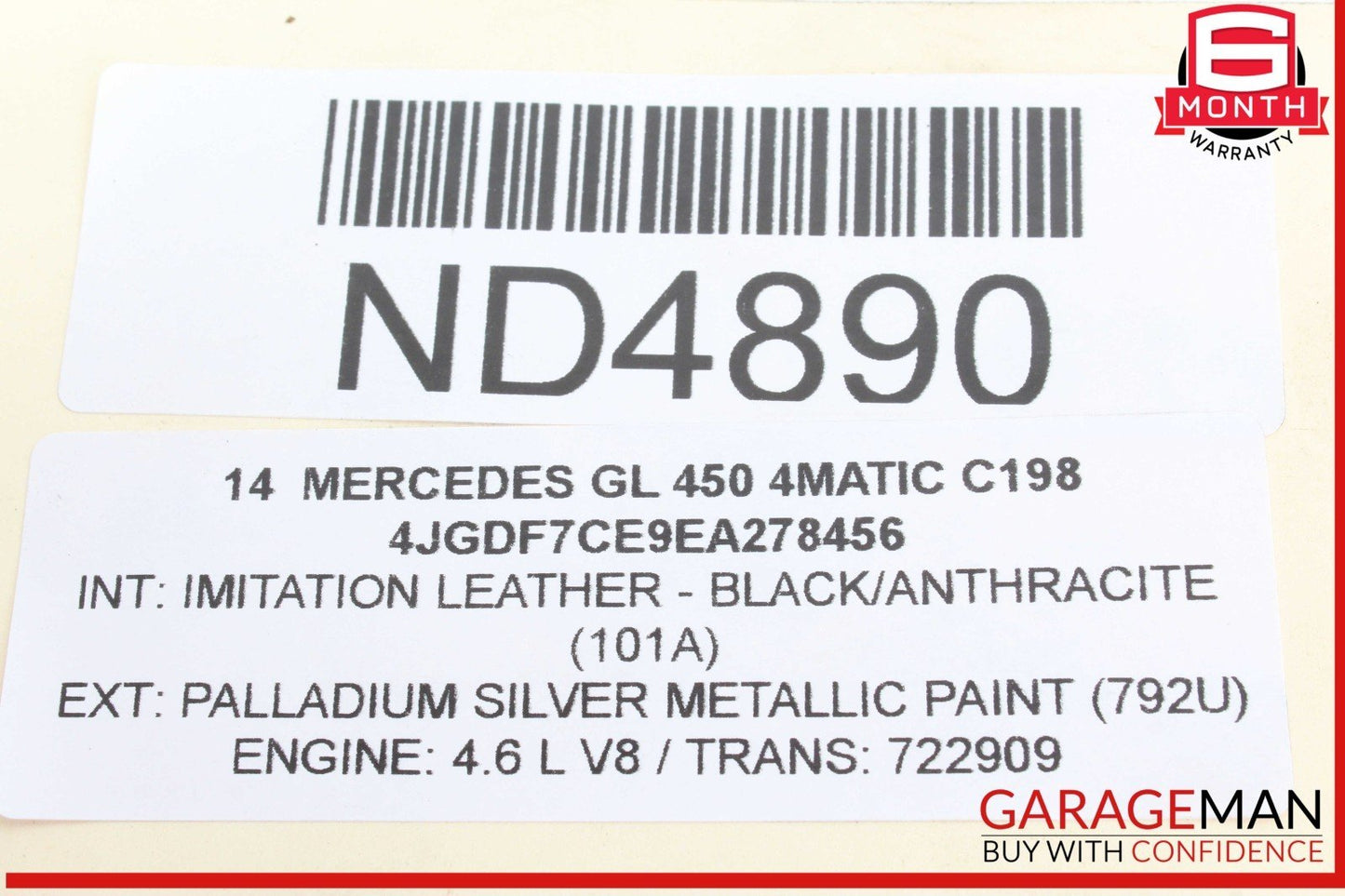12-19 Mercedes X166 GL450 4MATIC Rear Right Passenger Side Lower Control Arm OEM